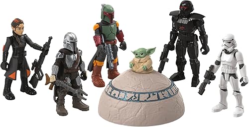 Miniatura 10 de STAR WARS Mission Fleet, juego de figuras de acción Mandalorian a escala de 2.5 pulgadas con 6 figuras y 8 accesorios, juguetes para niños y niñas