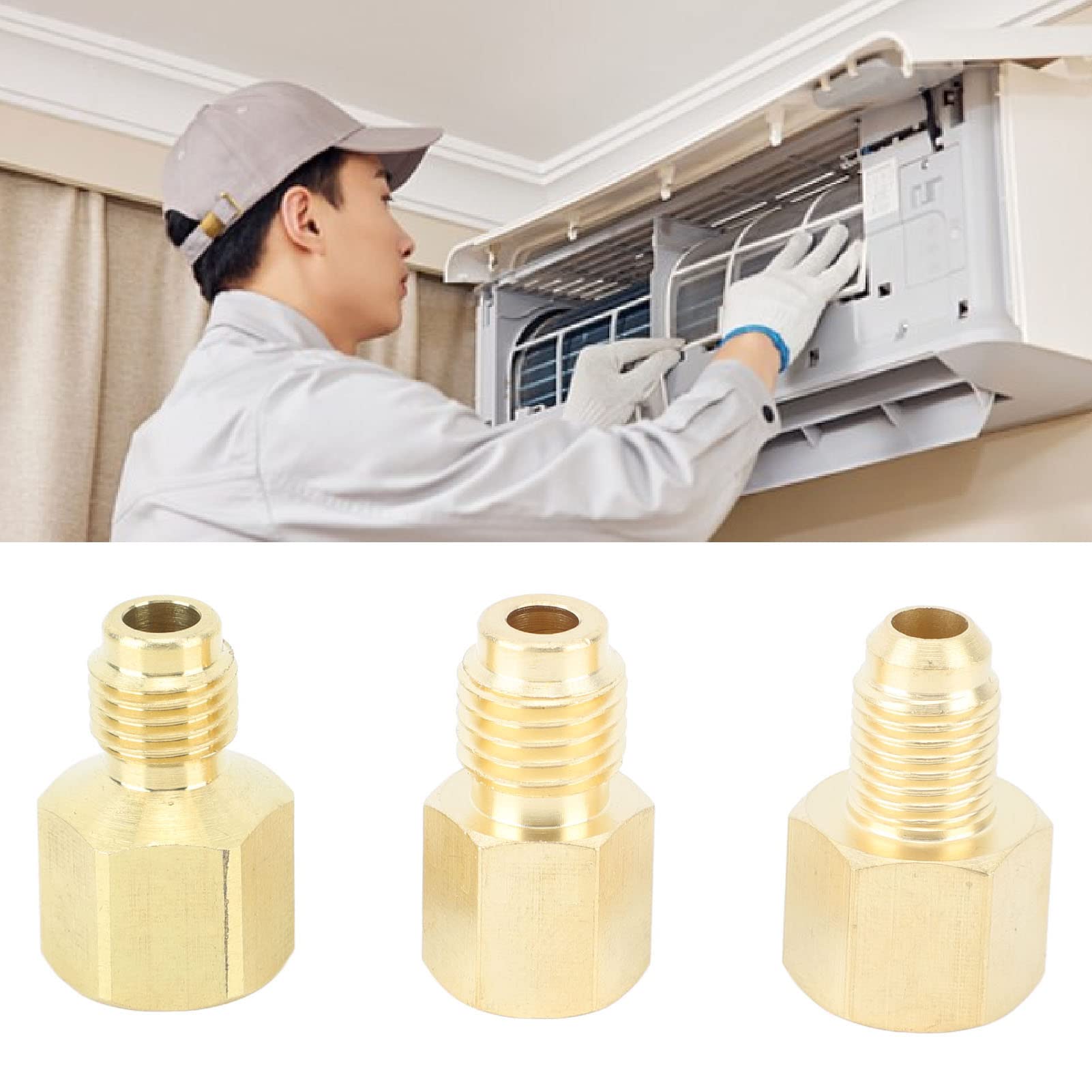 Adaptateur de réservoir de réfrigérant en cuivre Connexion anti-fuite