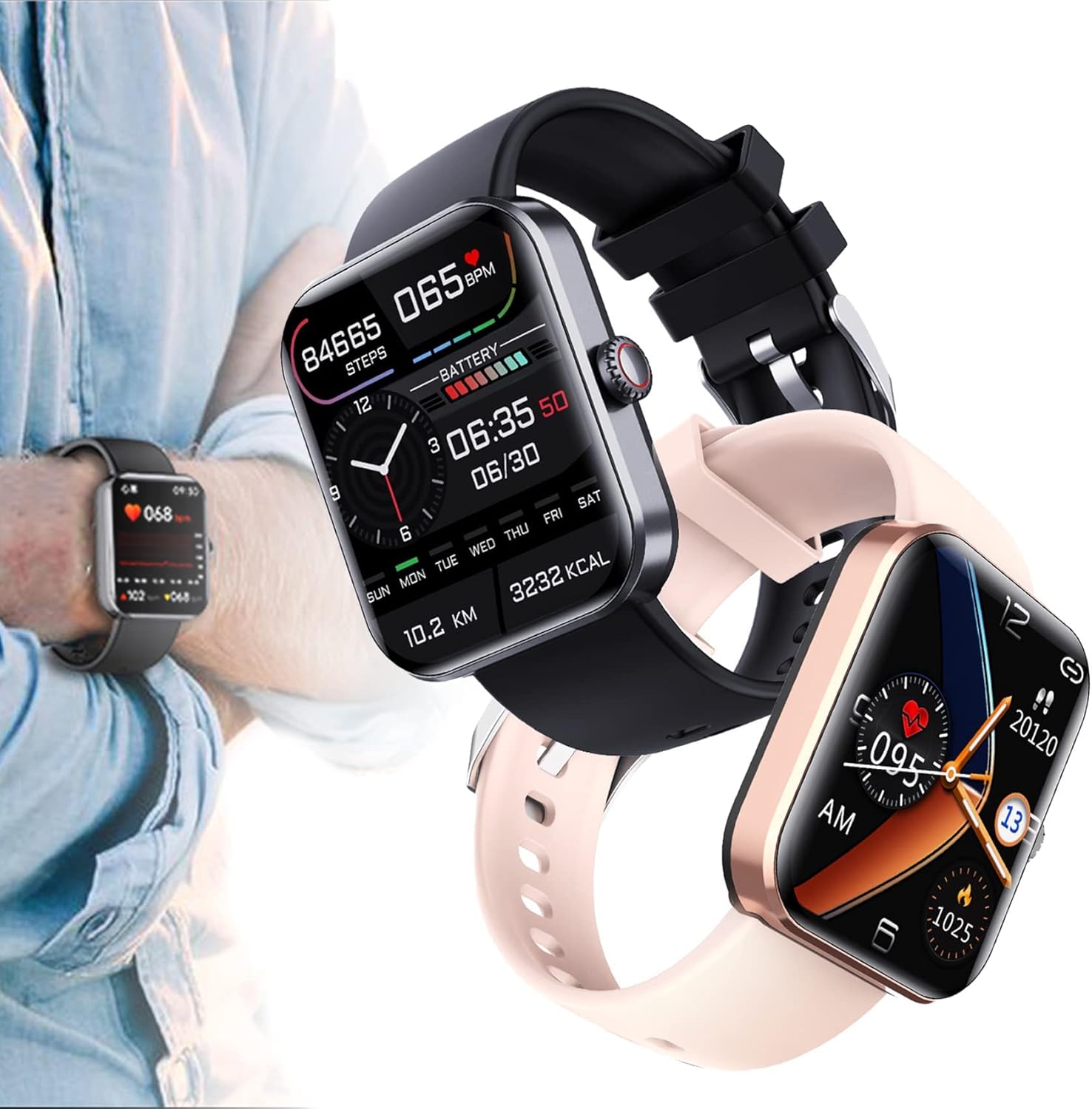 Blood Glucose Monitoring Smartwatch, Blood Glucose Monitor Watch, Blood