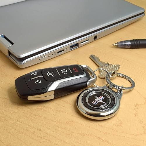 Miniatura 3 de Llavero con caja metálica Roundel de fibra de carbono, color negro, con licencia oficial