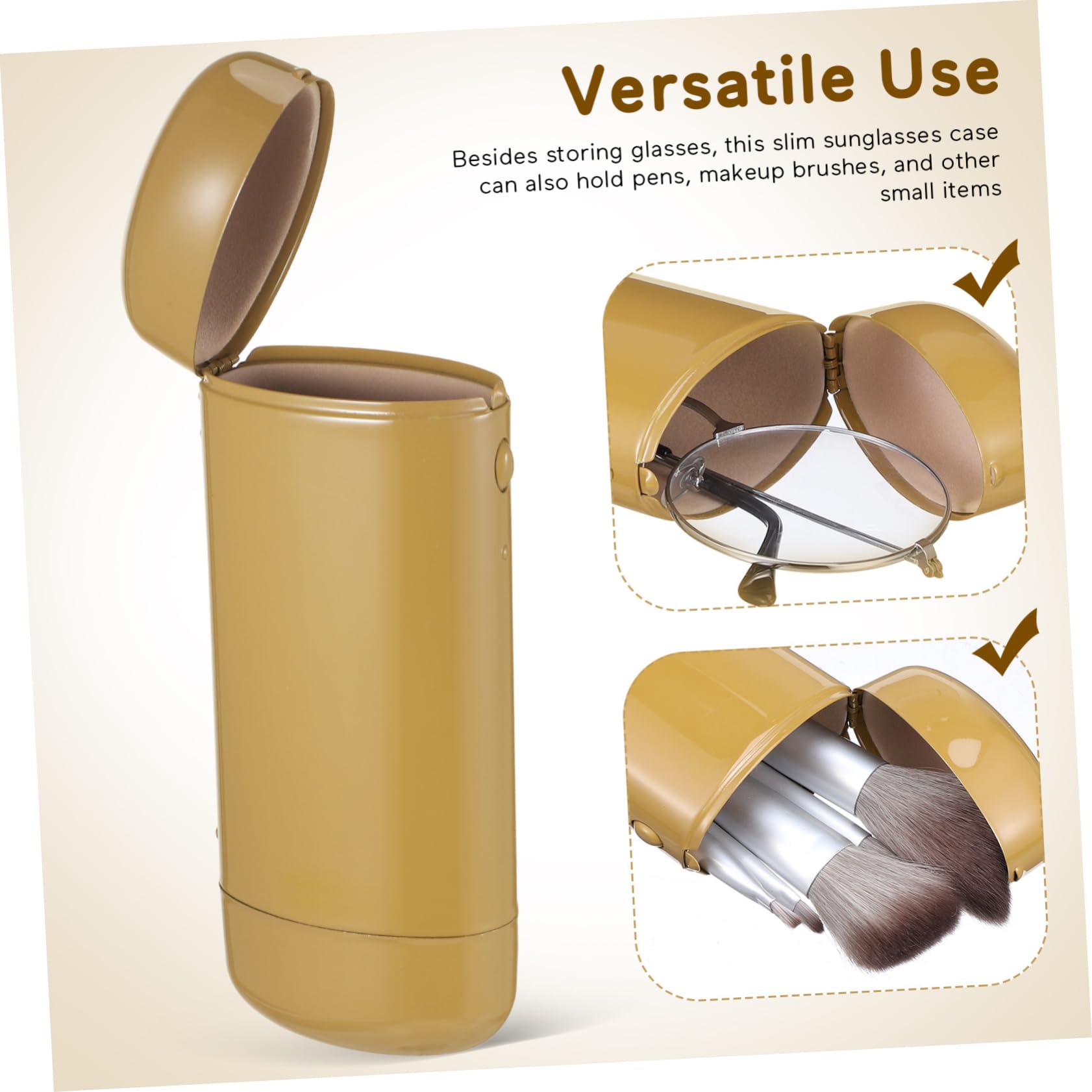 Veemoon Custodia Per Occhiali In Metallo Custodia Per Occhiali Da Sole Per Donna Custodia Per Occhiali Da Orologio Per Uomo Occhiali Da Vista Occhiali Trasparenti Porta Occhiali Multipli