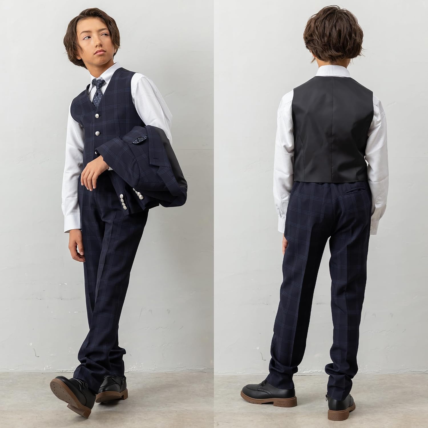 Amazon | [ワンダーファクトリー] 卒業式 スーツ 男の子 6点セット