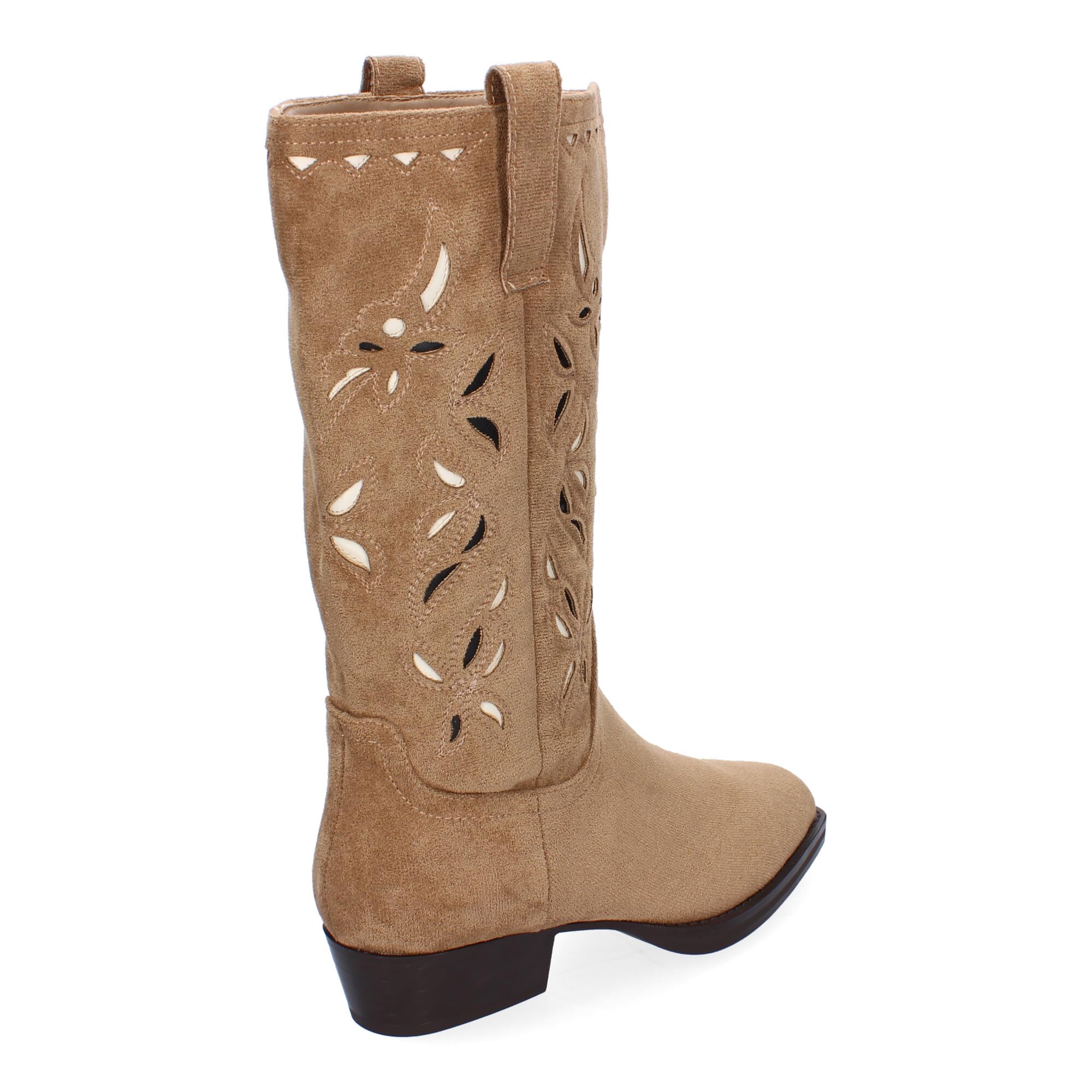 Bota Campera de Mujer, Comodas y Elegantes, Diseno Moderno, con Detalles y Adornos en la Cana, Versatiles para Toda Ocasion.
