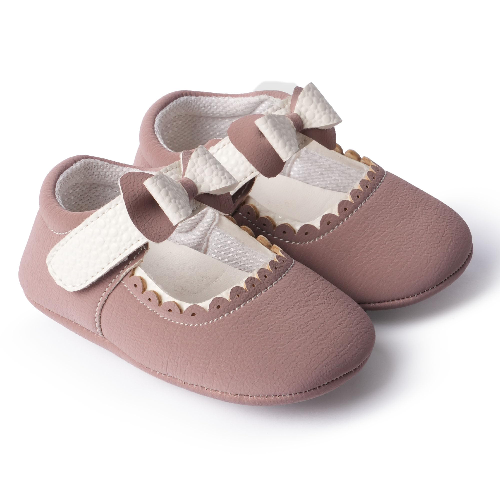 toothless Sweet Bow Baby Shoes Adorable Soft Sole First Walkers for Infants | Skin Friendly & Comfortable Booties | 9-12 Months