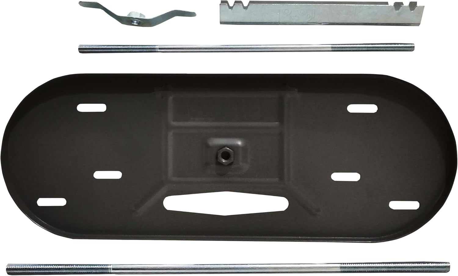 RV Dual Propane Tank Mounting Rack for 30 lbs and 20 lbs Tanks with Two Different rods for RVs and Travel Trailers Hitch Frame (Basic)