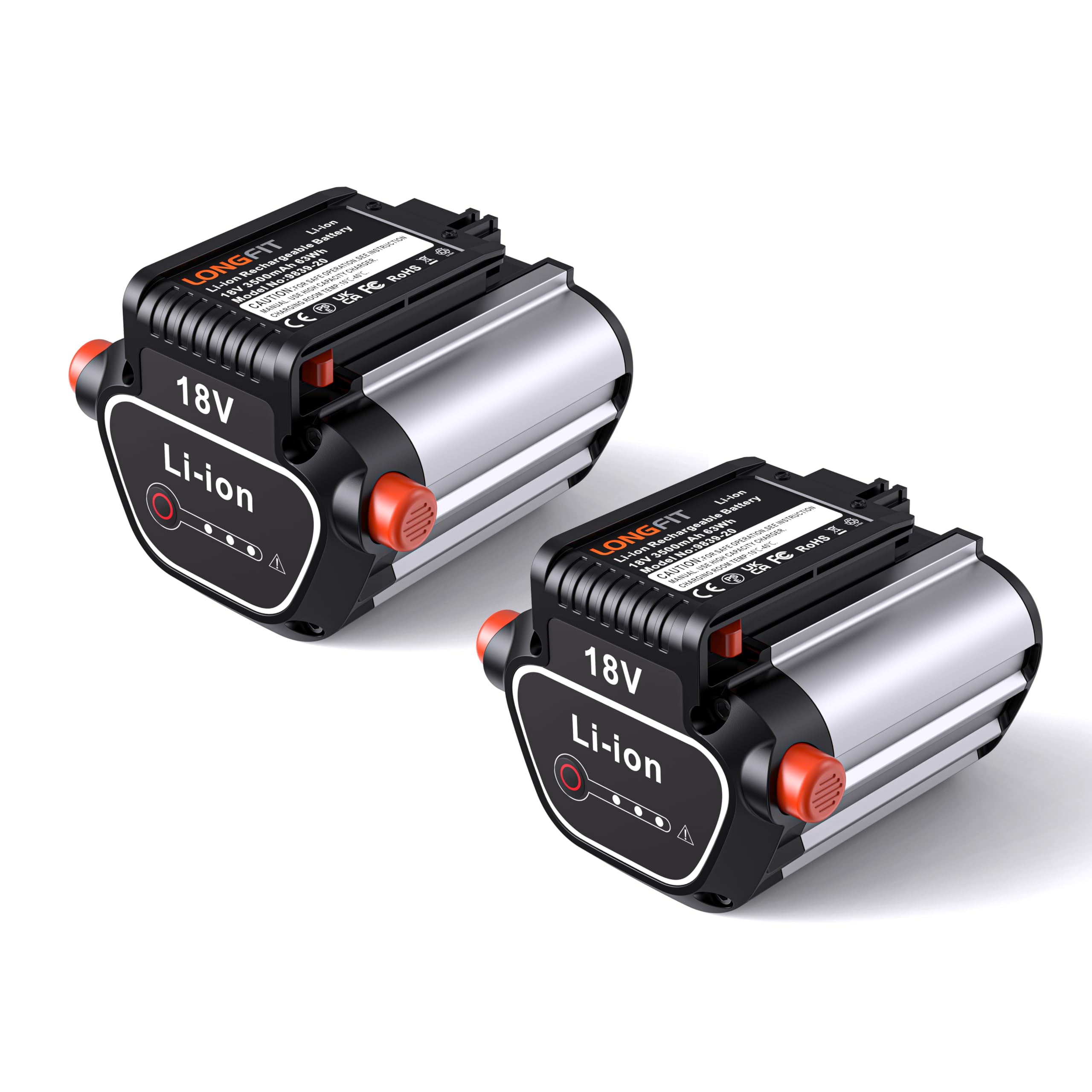 2Pcs Batterie de Remplacement 18V 3,5 Ah pour Gardena BLi-18 9840-20 9839-20, Compatible avec Le Système Li-ION Gardena Li-18, Convient au Chargeur Original Gardena 18V Li-ION 8833-28, 8832-20 (2)