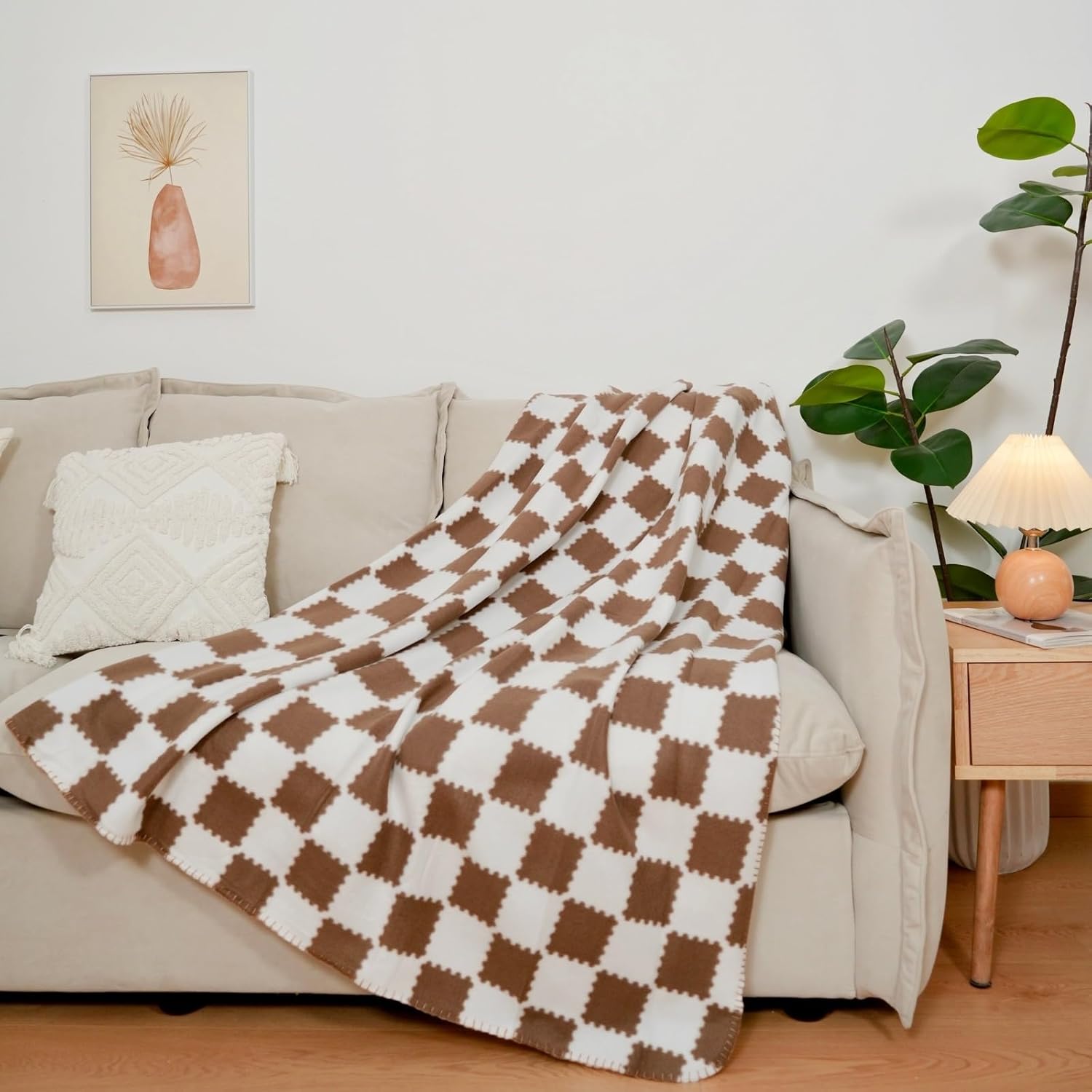 Fleece Throw Blankets for Couch Bulk Lightweight Warm Soft Cozy Dog Blanket 6 Pack Bulk Fleece Blanket Solid for Bed Couch Office Gifts Outdoor Plaid 50 x 60 inch Pack of 6 - 50 x 60 in Plaid#2 image 3 of 7 B0CZKLHDPY