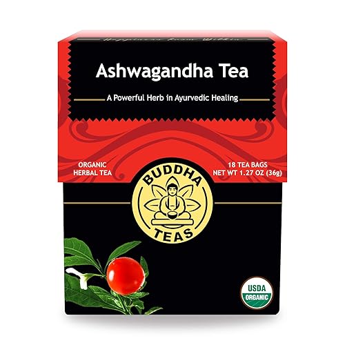 Té de raíz de AshwagandhaHierbas Orgánicas18 bolsas de té libre de lavandina