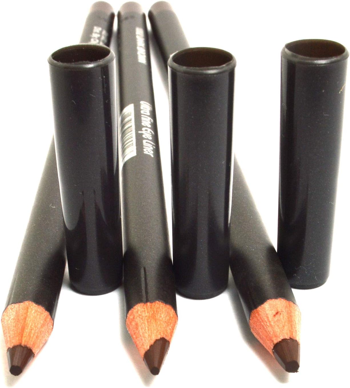 3 PCS of Ultra Fine Eye liner Pencil Lip Eyeliner Set Pick Color + Free ZipBag (1002 Dark Brown [3pcs])