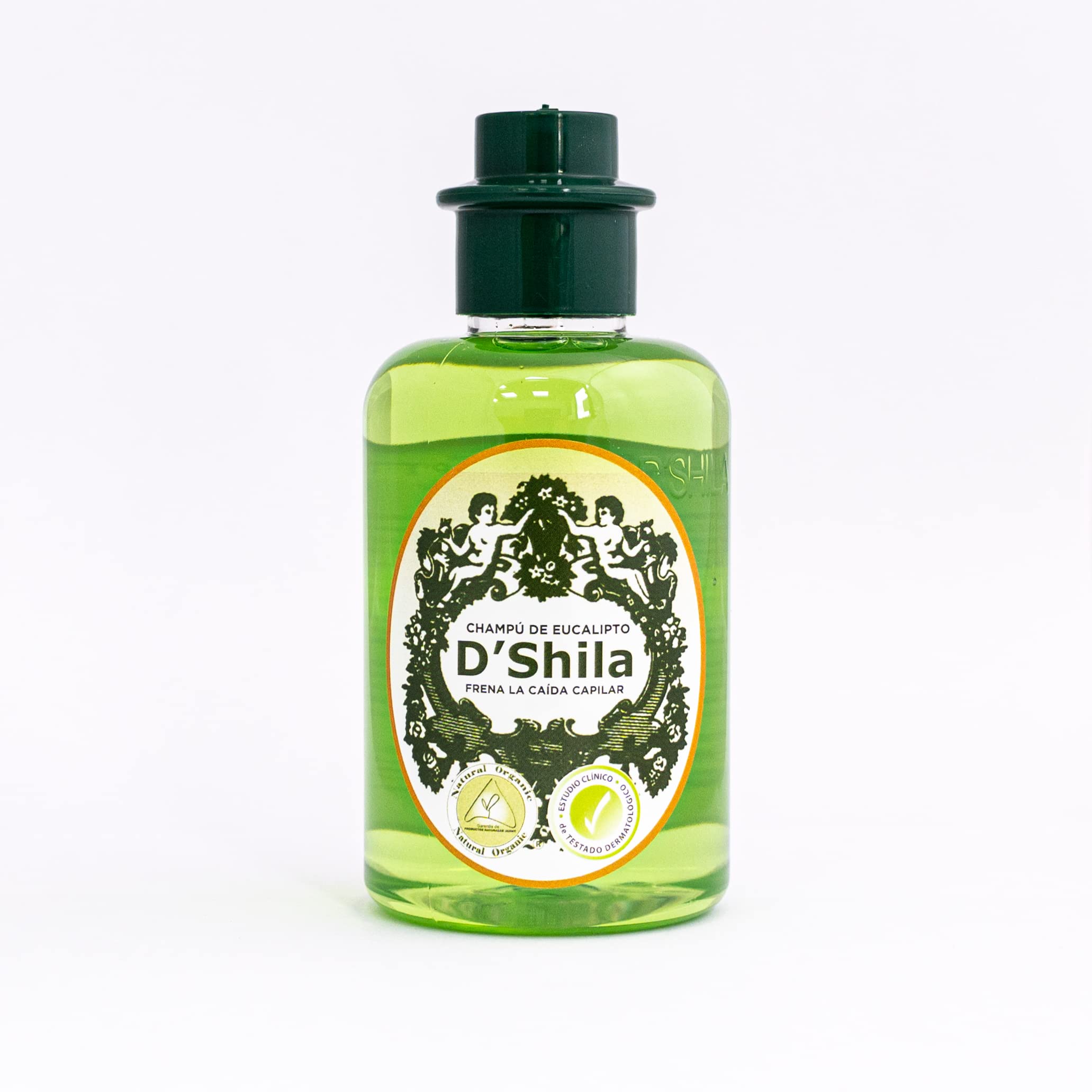 Champú Natural Orgánico de Eucalipto Anticaída 300ml D'Shila | Estimulante | Tonificante | Reforzante | Tratamiento para frenar la caída intensa del Cabello