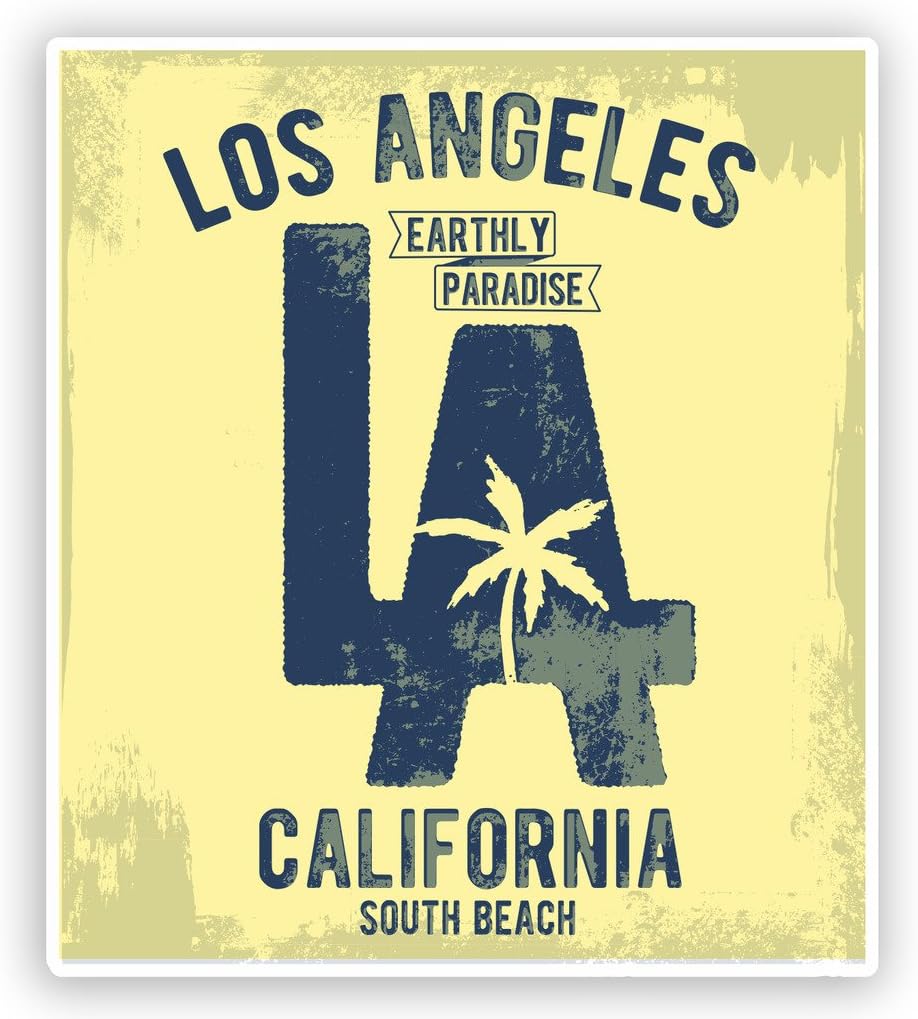 2 x 30cm/300mm California Surf Surfing South Beach Vinyl Stickers Travel Luggage #7608