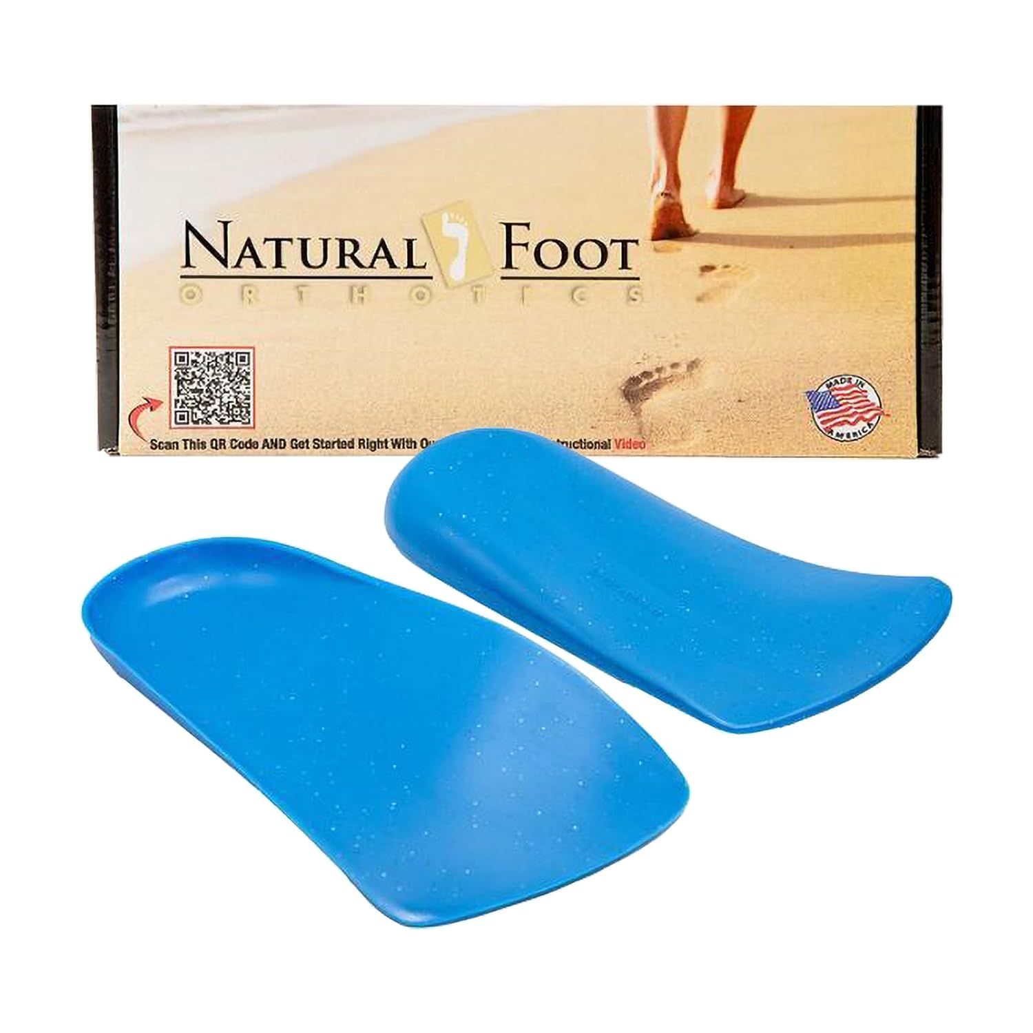 Natural Foot Orthotics Cloud RX Firm 3 4 Arch Support Insoles Semi-Flexible Inserts for Men Women Podiatrist Designed