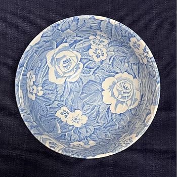 【新品】バーレイ ブルー ビクトリアンチンツ　ボウル Burleigh 新品】バーレイ ブルー ビクトリアンチンツボウル Burleigh
