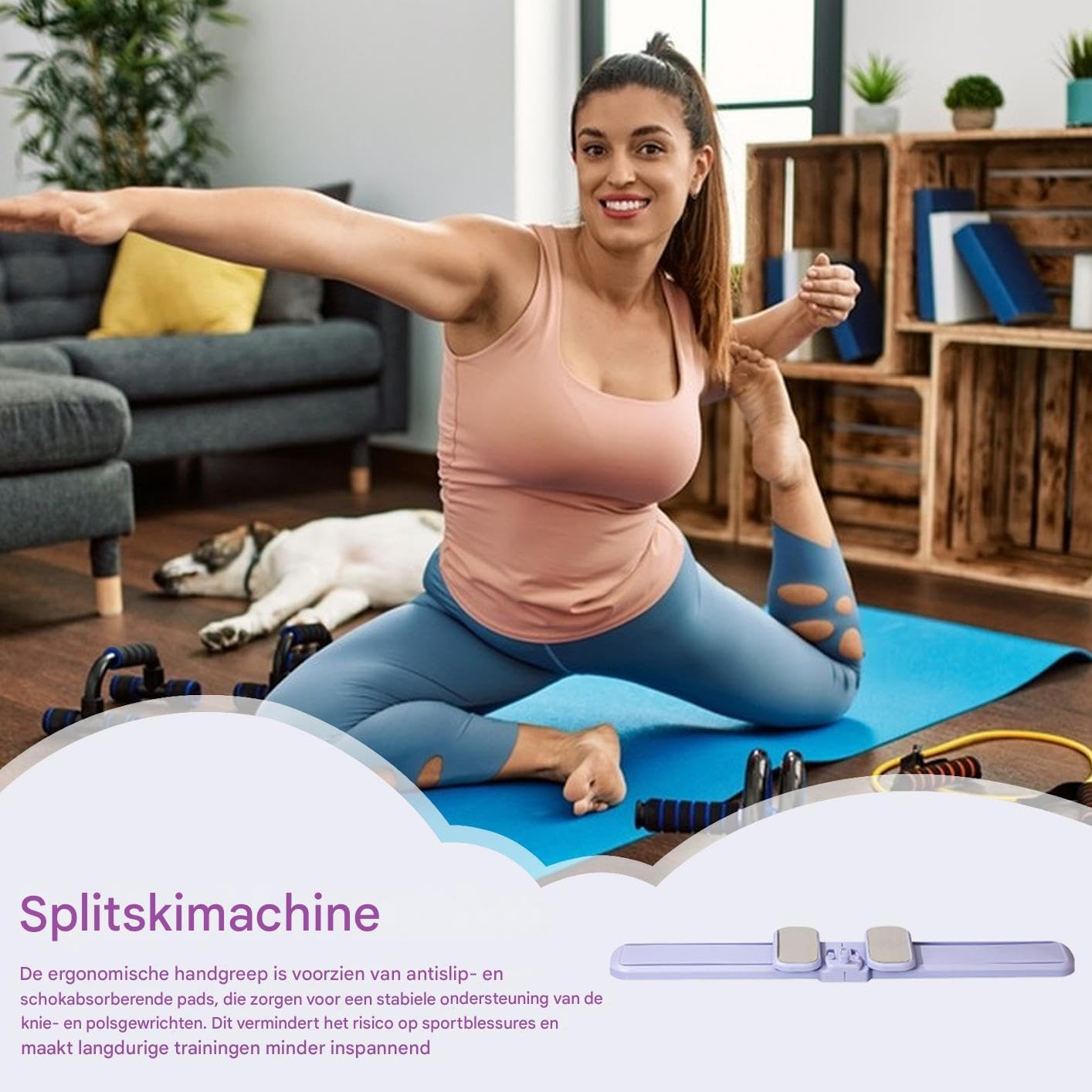 Macchina da sci - Attrezzatura per esercizi per sci | Allenatore muscolare pieghevole Pelvic | Fitness multiuso Body Shaping Skai Trainer per cardio yoga pilates palestra indoor home riabilitation