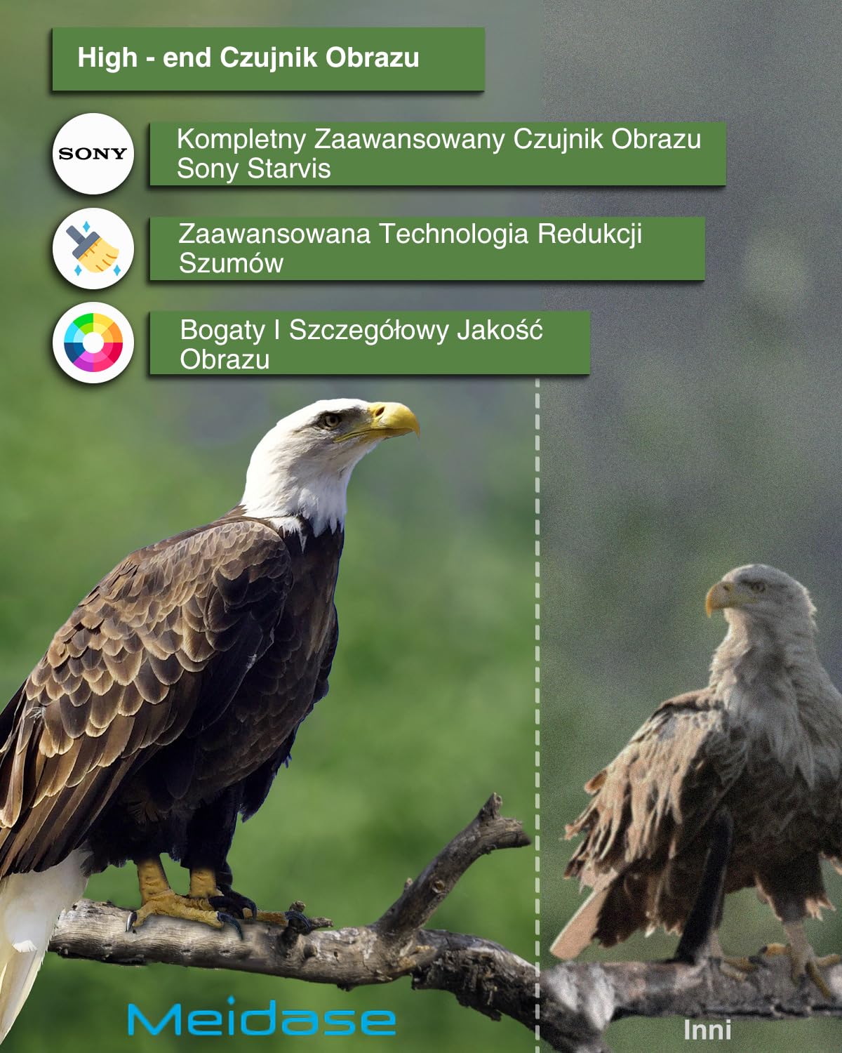 Meidase P200P Kamera Myśliwska WiFi Bluetooth, 48MP 1296P, 30m Noktowizja, 0.1s Aktywacja Ruchu, IP66 Wodoodporna, Transfer Aplikacji, Z Akumulatorem Litowo Jonowym 8000mAh, Monitorowanie Terenu