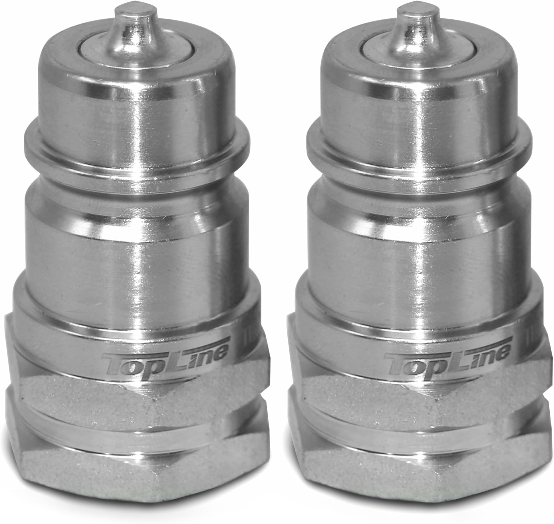 2 Pack 1/2" Ag ISO 5675 Hydraulic Quick Connect Male