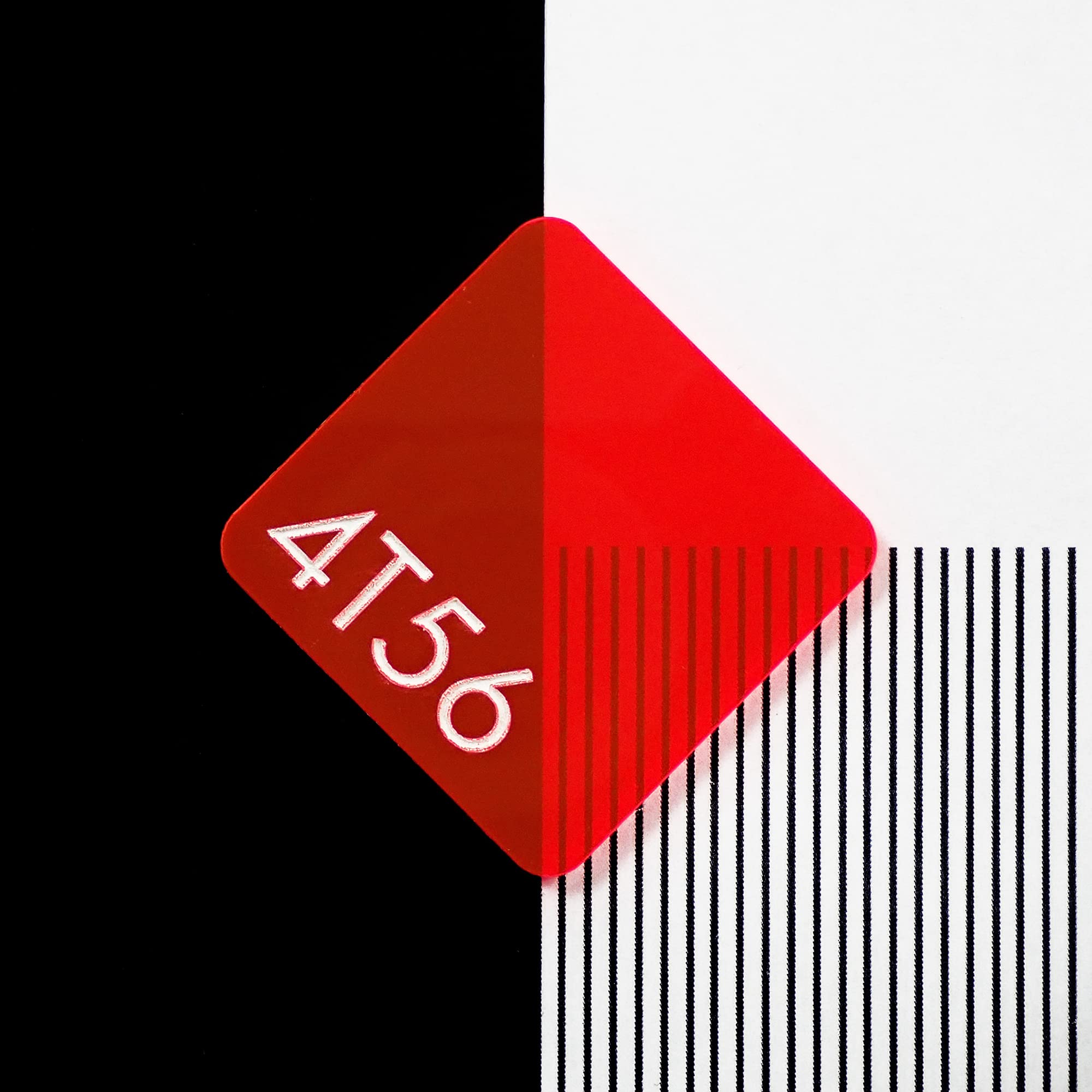 Perspex 4T56 Fluorescent Mars Red Cast Acrylic Sheet - 300x250x3mm