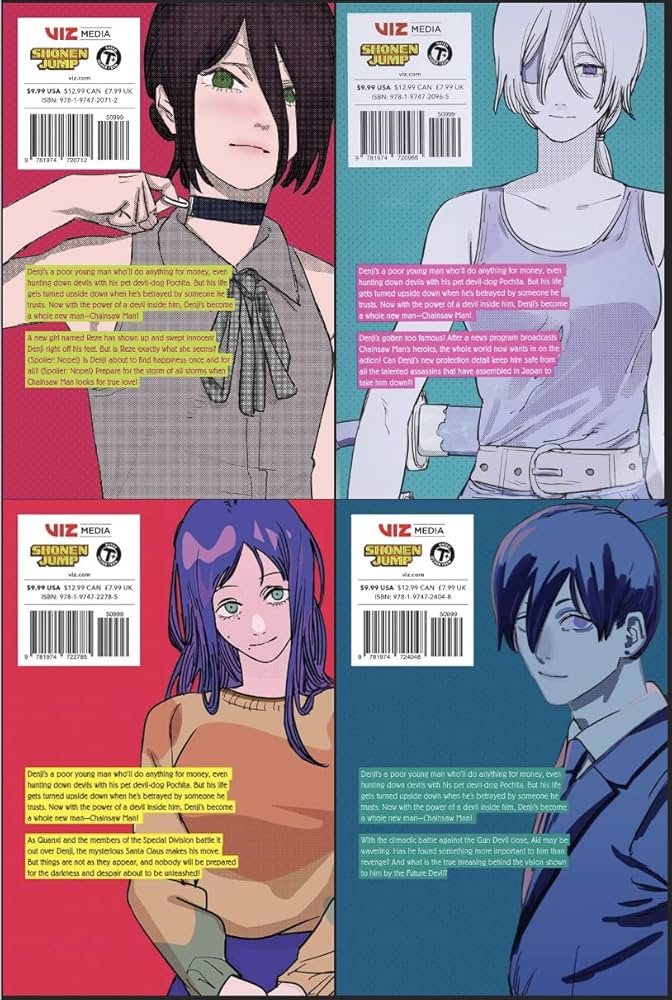 アニメ『チェンソーマン』全6巻セット chainsaw man Chainsaw Man Vol. 6-9 Collection 4 Book Bundle Set: Tatsuki