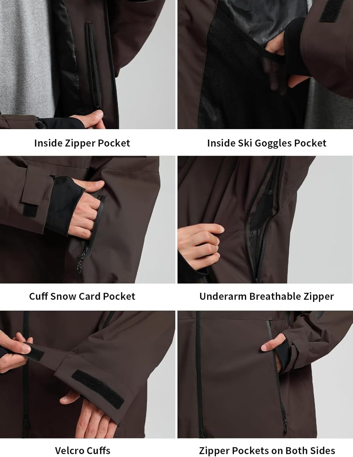 GSOU SNOW Women Ski Jacket and Pants Set Men Snowboard Jacket Baggy Snow Suit Waterproof Windproof Insulation Ski suit - Image 4