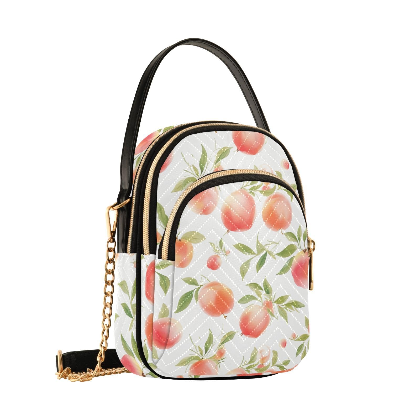 UMIRIKO Peach Fruit Small Crossbody Purses for Women Crossbody Bags Fanny Packs Handbags Wallet Cell Phone Shoulder Purse for Women 21342245
