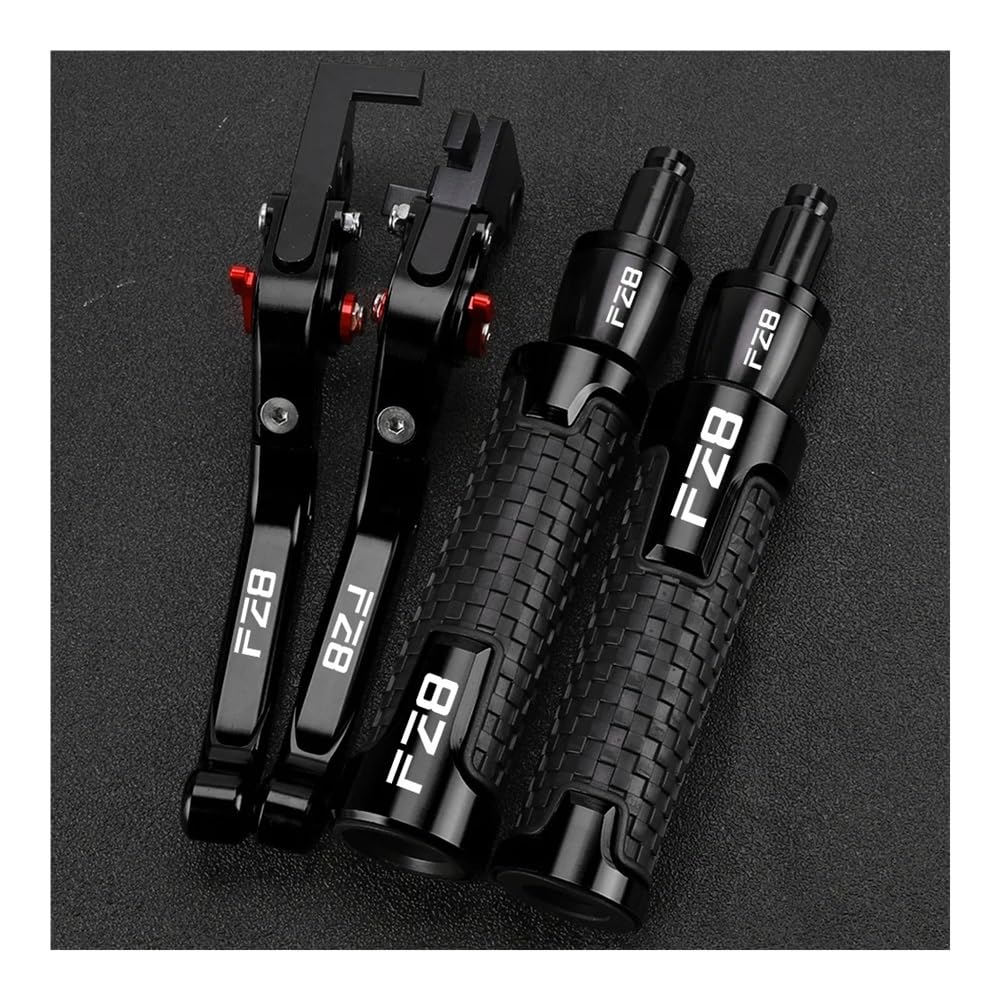 Prsdfg 2 Brake Clutch Levers Handle Motorcycle Brake Clutch Levers 2Mm Handle Bar Grips Ends For Fz8 Fz-8 011 01 2013 014 015 016 017 018 019 020