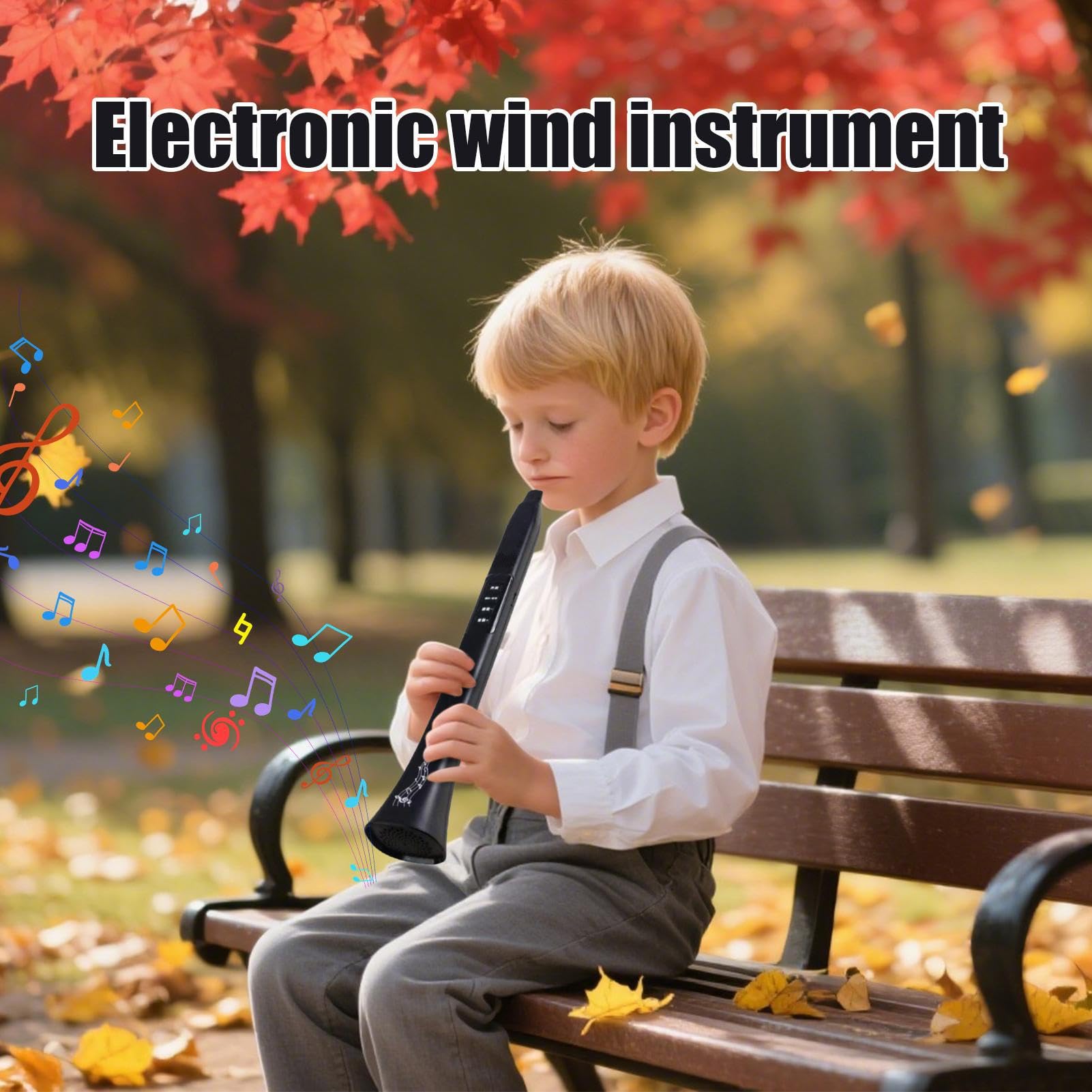 Instrument à vent numérique - Synthétiseur Instrument De Musique Rechargeable,Équipement De Musique Rechargeable Avec Connexion Sans Fil Pour Débutants Et Adultes