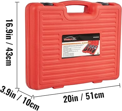 28PCS ProfessionalPress & Pull Sleeve Kit for Removing Bearings Bushes Seals
