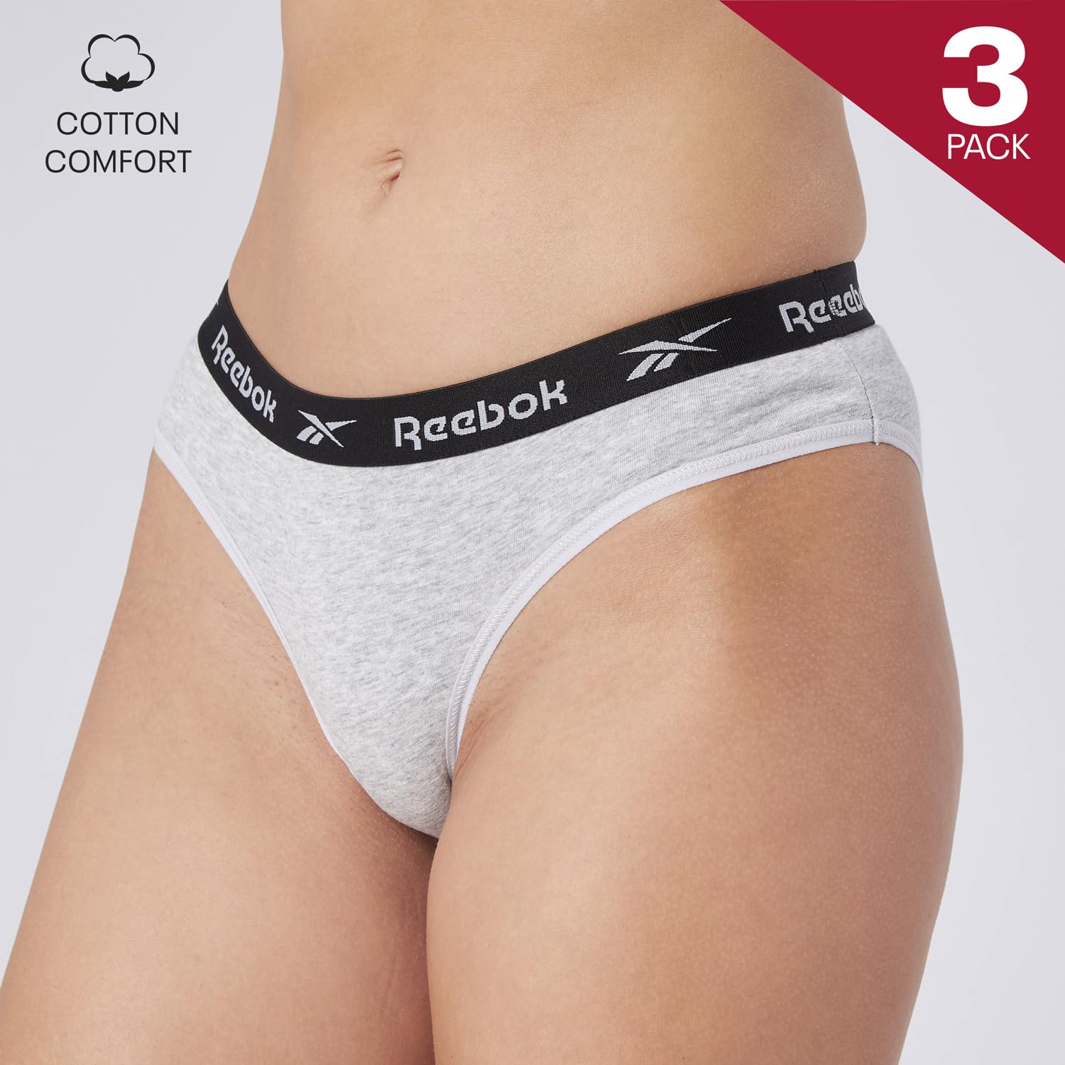 Reebok Carina Capa de Base Inferior Mujer Pack de 3