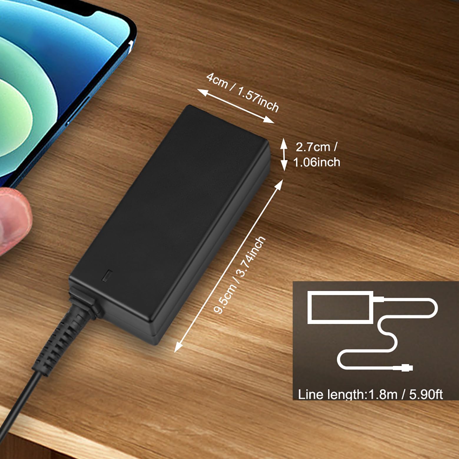Amazon.com: FLGAN 19V 2.1A 40W USB C Charger Power Cord Compatible
