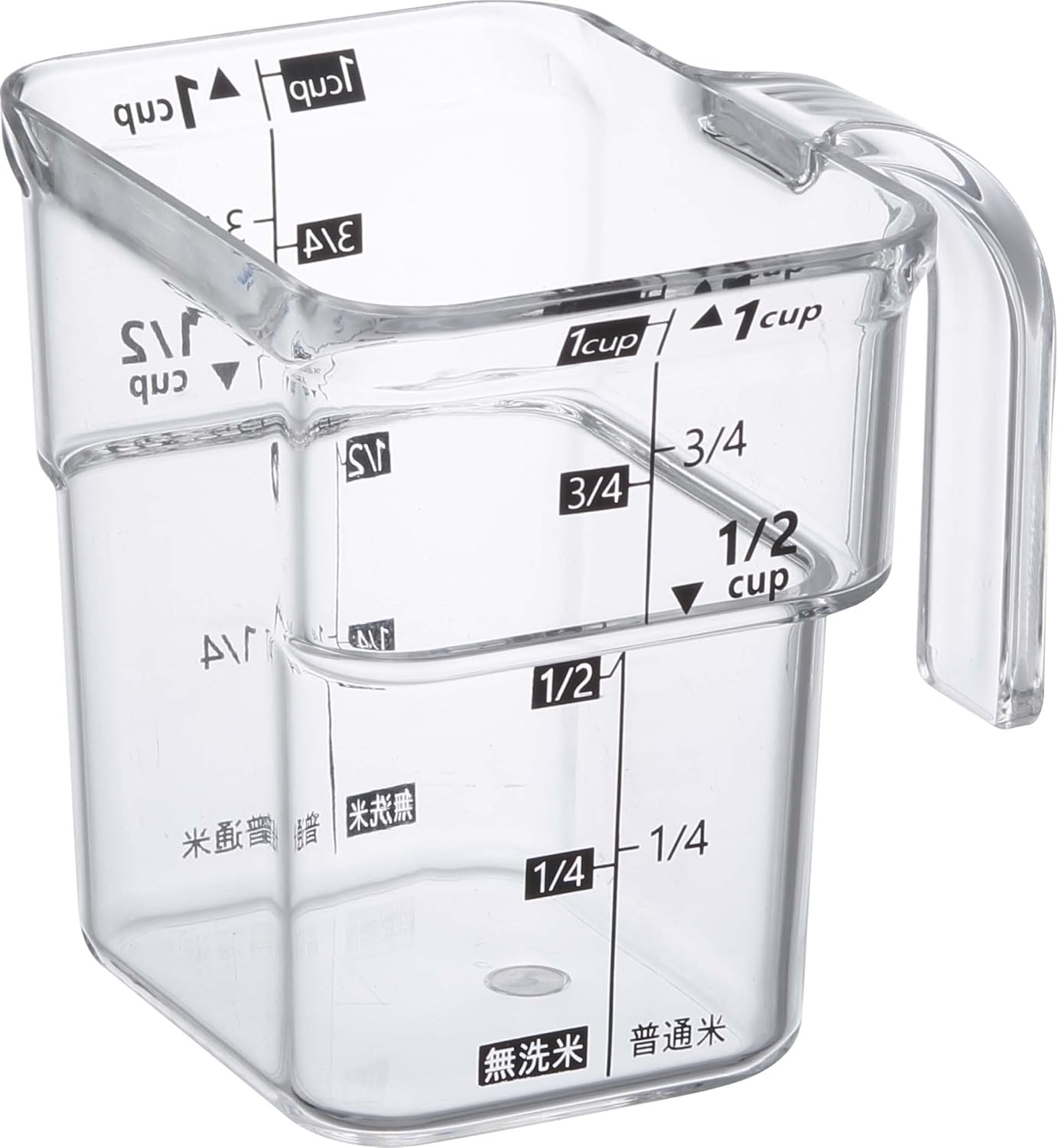 山崎実業(Yamazaki) KT-PL DD WH Weighing Stocker Slide-Type 1 Shared Rice Container for Refrigerators, 約W18.5XD8.5XH24.5cm, wht