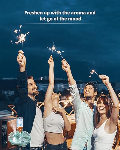 Miniatura 7 de Difusor de aceite esencial sin agua, recargable inalámbrico, máquina de aire de aroma de aromaterapia, difusor de nebulización portátil para el