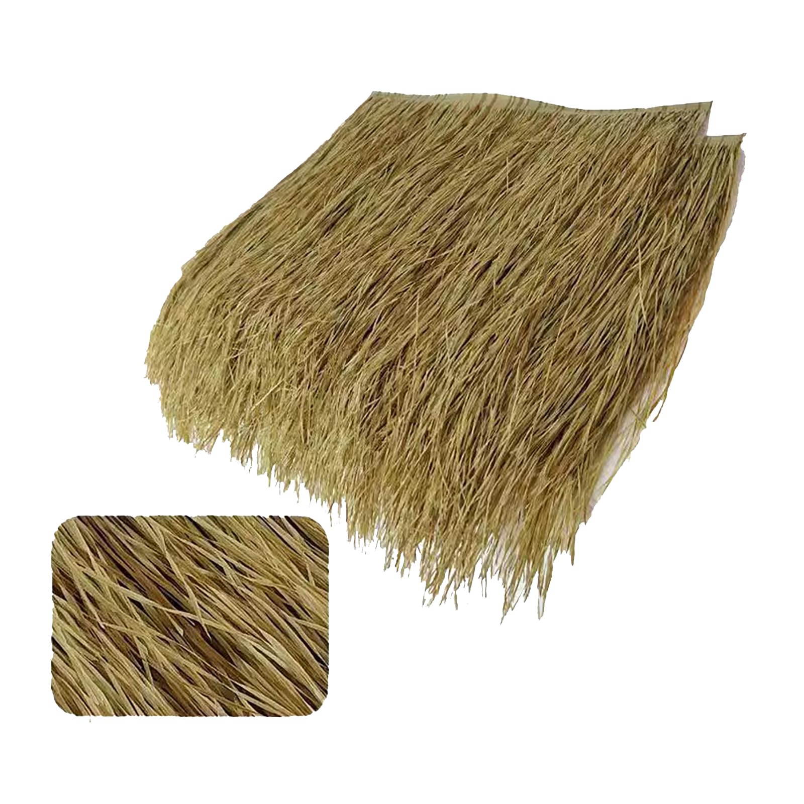 Chaume Artificielle, Tuile De Chaume De Simulation Tuile De Toit Ignifuge Pe Pvc Simulation Rouleau De Chaume En Plastique Paille Gazebo Décoration De Toit De Chaume Pare-soleil De Jardin(Size:30pcs)