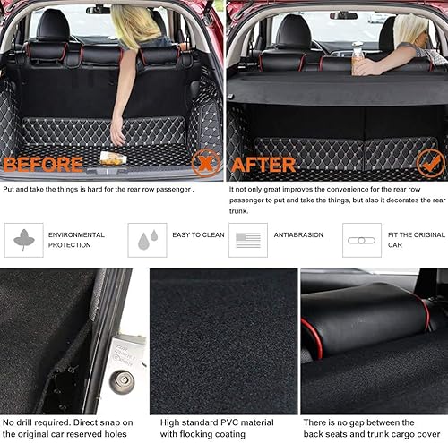 Miniatura 4 de Cubierta de carga para maletero para Honda HRV HR-V 2016 2017 2018 2019 2020 2021 negro maletero de carga equipaje cubierta de seguridad impermeable