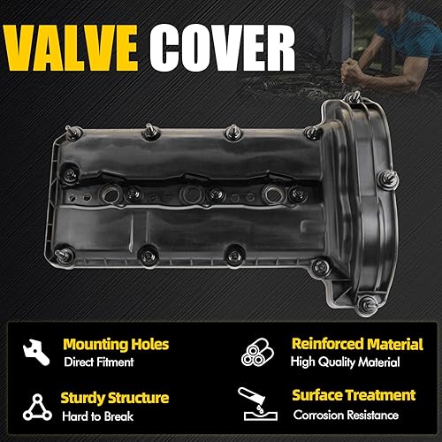 Miniatura 5 de Kit de tapa de válvula de motor del lado izquierdo compatible con Jeep Grand Cherokee 2014-2019 Jeep Wrangler 2020 Ram 1500 2014-2020 3.0L Reemplazo