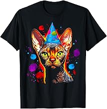 Birthday Party Devon Rex Cat T-Shirt