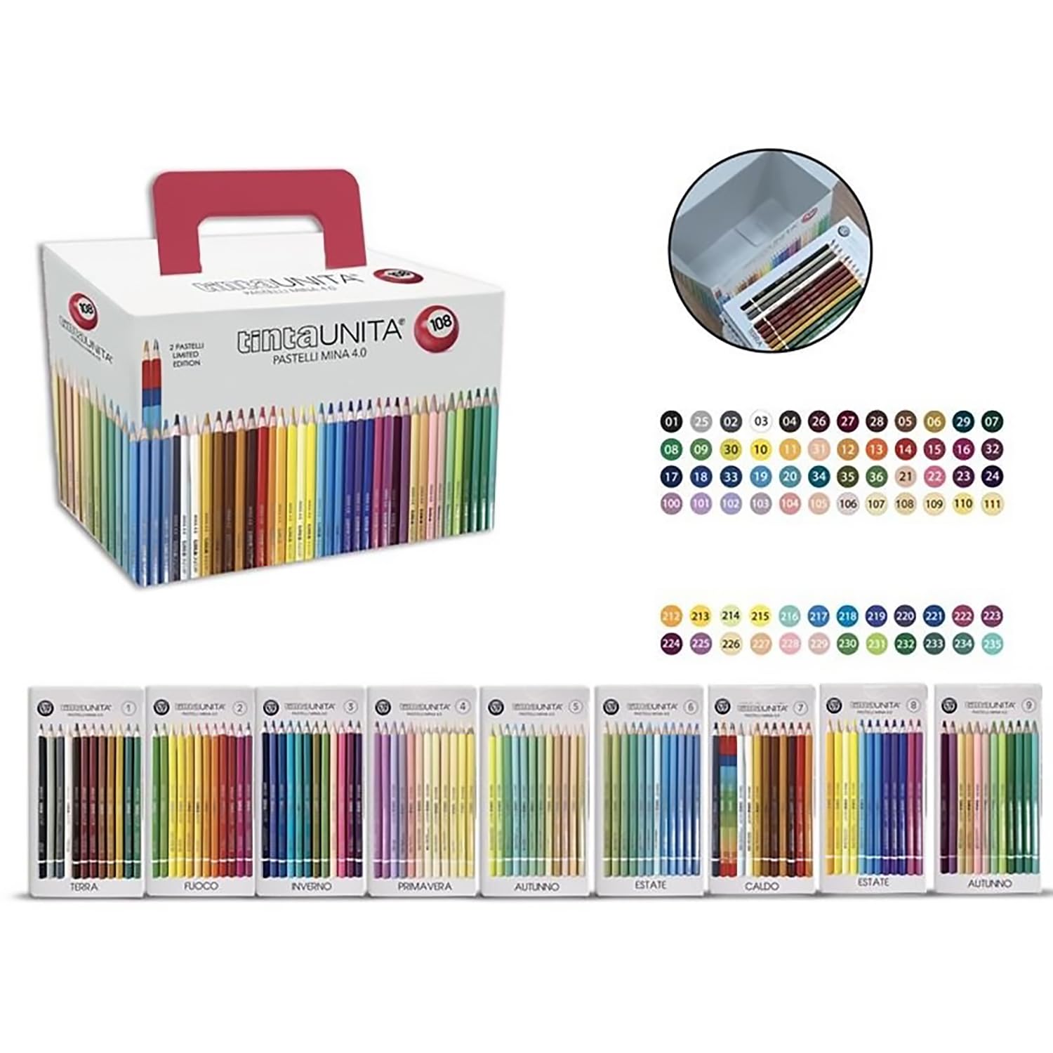 Kathay Matite Colorate Legno 24 Pezzi – Mina Morbida 3mm, Perfette Per Colorare E Disegno - 3