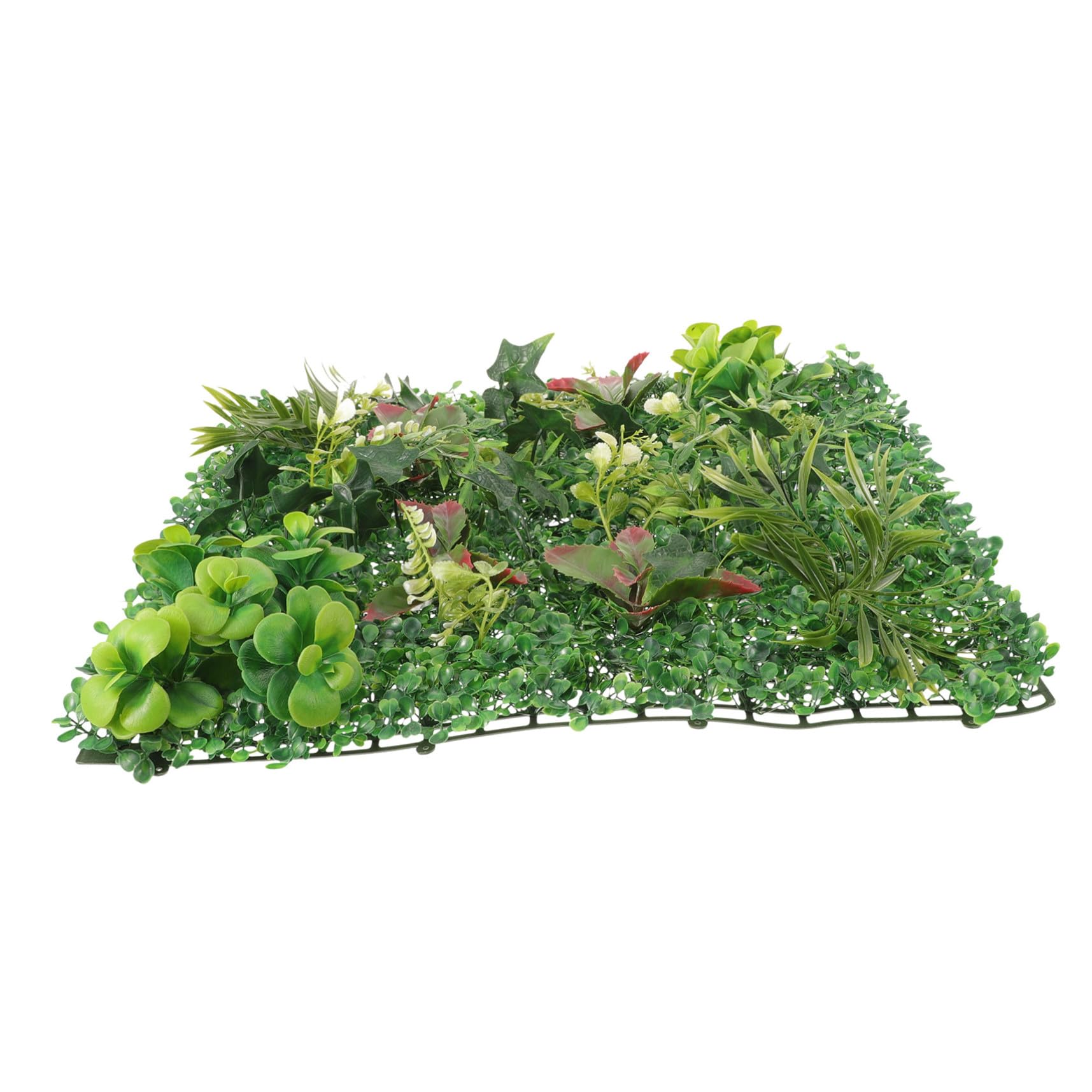 Mur végétal artificiel extérieur et intérieur panneau décoratif vert plastique 50x50