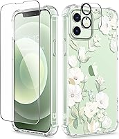 Vista 148 de GVIEWIN - Funda para iPhone 11 con protector de pantalla + protector de lente de cámara, cubierta protectora transparente suave de poliuretano