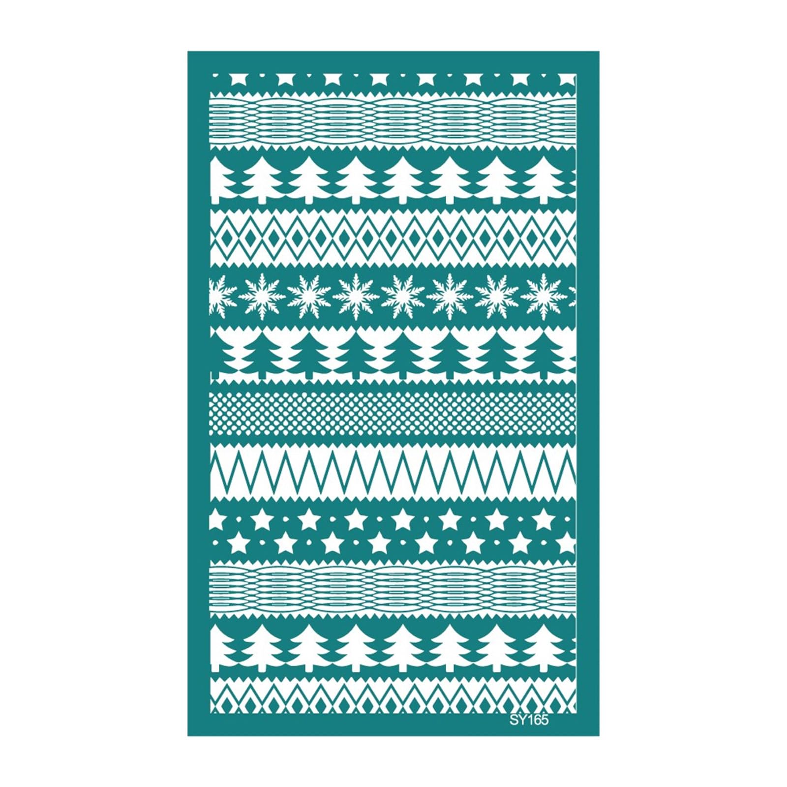 Kalttoy Christmas Silk Screen Stencils Snowman Screen Printing Stencils Earrings Transfers for Home Decoration Snowflake Earrings Silk