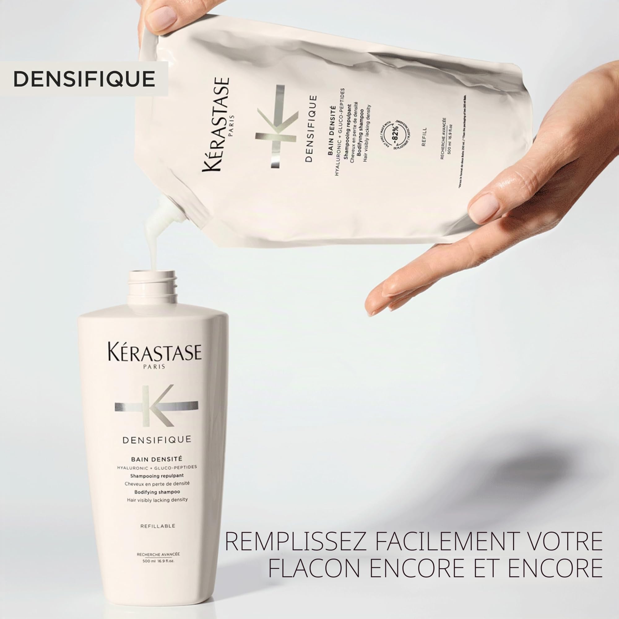 Kérastase, Densifique, Shampoing Repulpant & Densifiant, Pour Cheveux Fins & Clairsemés, Bain Densité