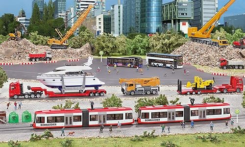 Miniatura 6 de Siku 1895, tranvía, 187, metalplástico, rojoblanco, compatible con otros juguetes