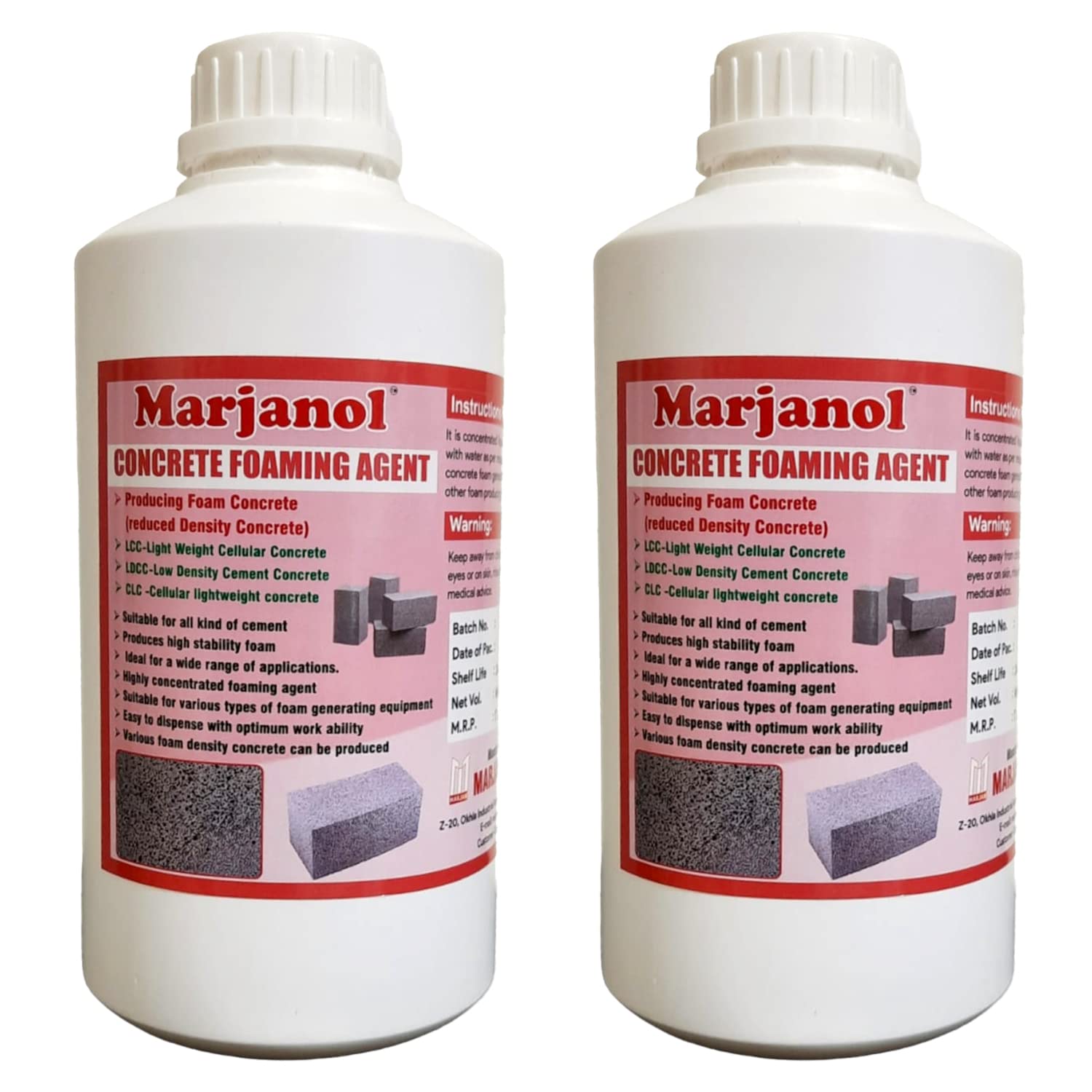 Marjanol Concrete Foaming Agent Liquid 2 Litre-image-22