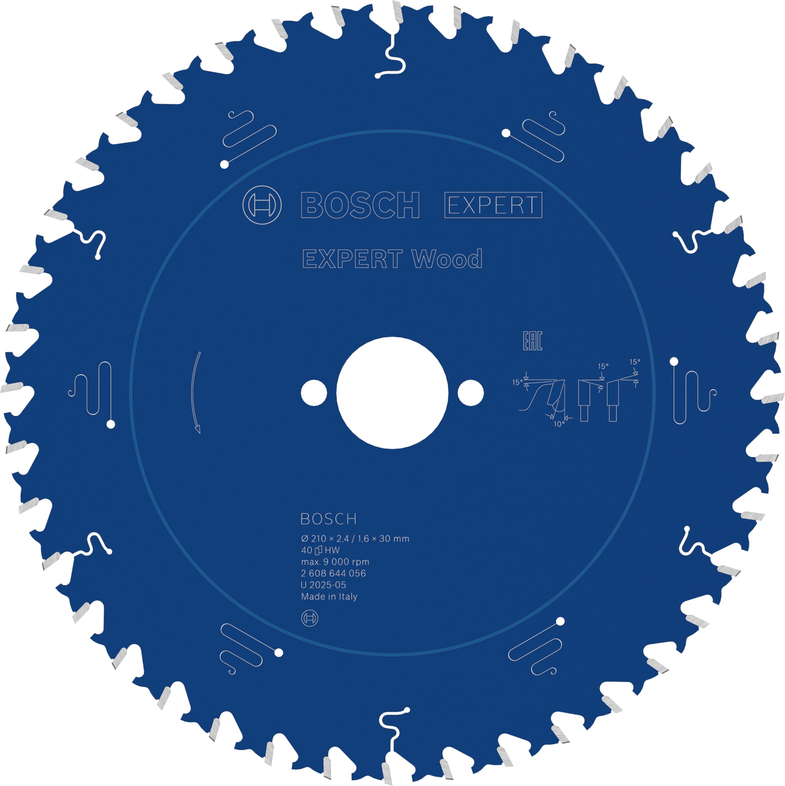 Bosch 1x Lame de scie circulaire filaire EXPERT Wood