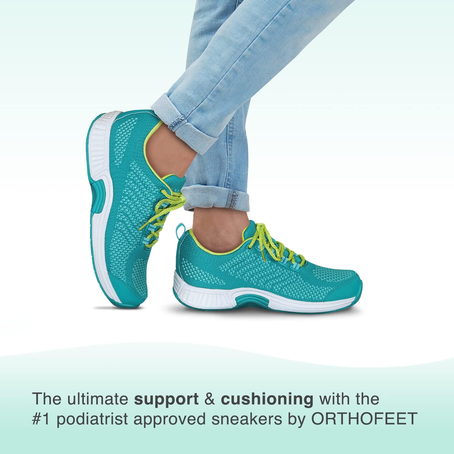 Orthofeet Women's Athletic Walking Shoes with Orthopedic Arch Support for Foot Pain Relief - Coral