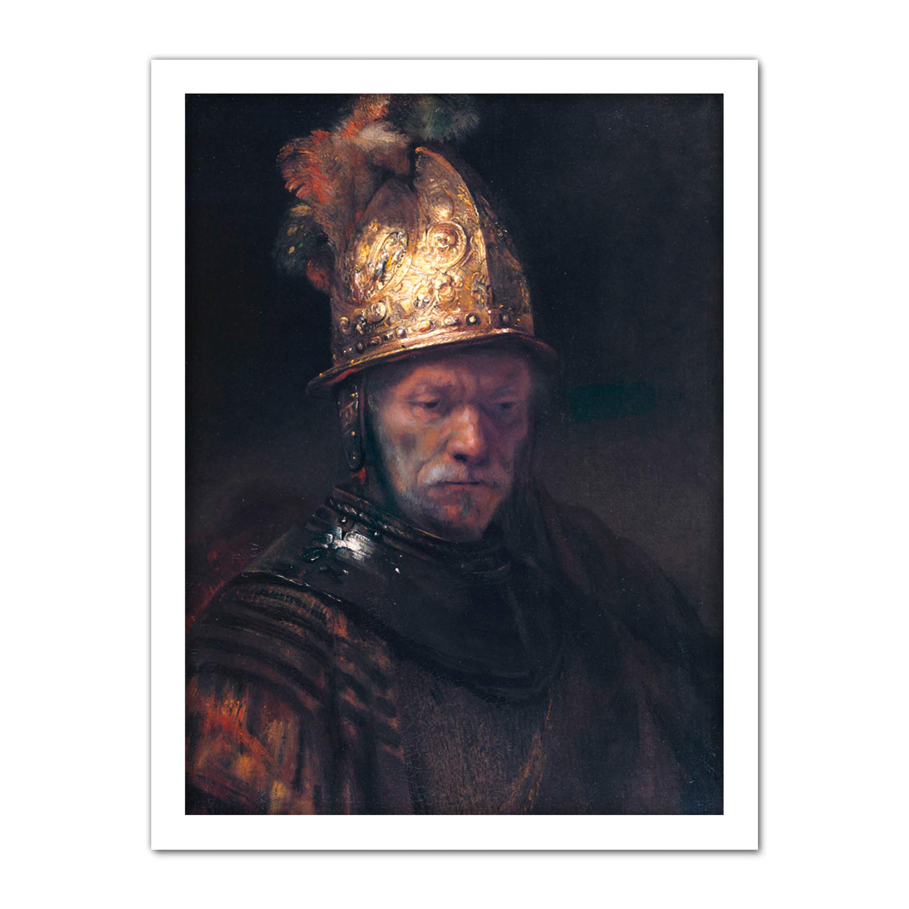Rembrandt Circle The Man With The Golden Helmet Large Framed Art Print Poster Wall Decor 18x24