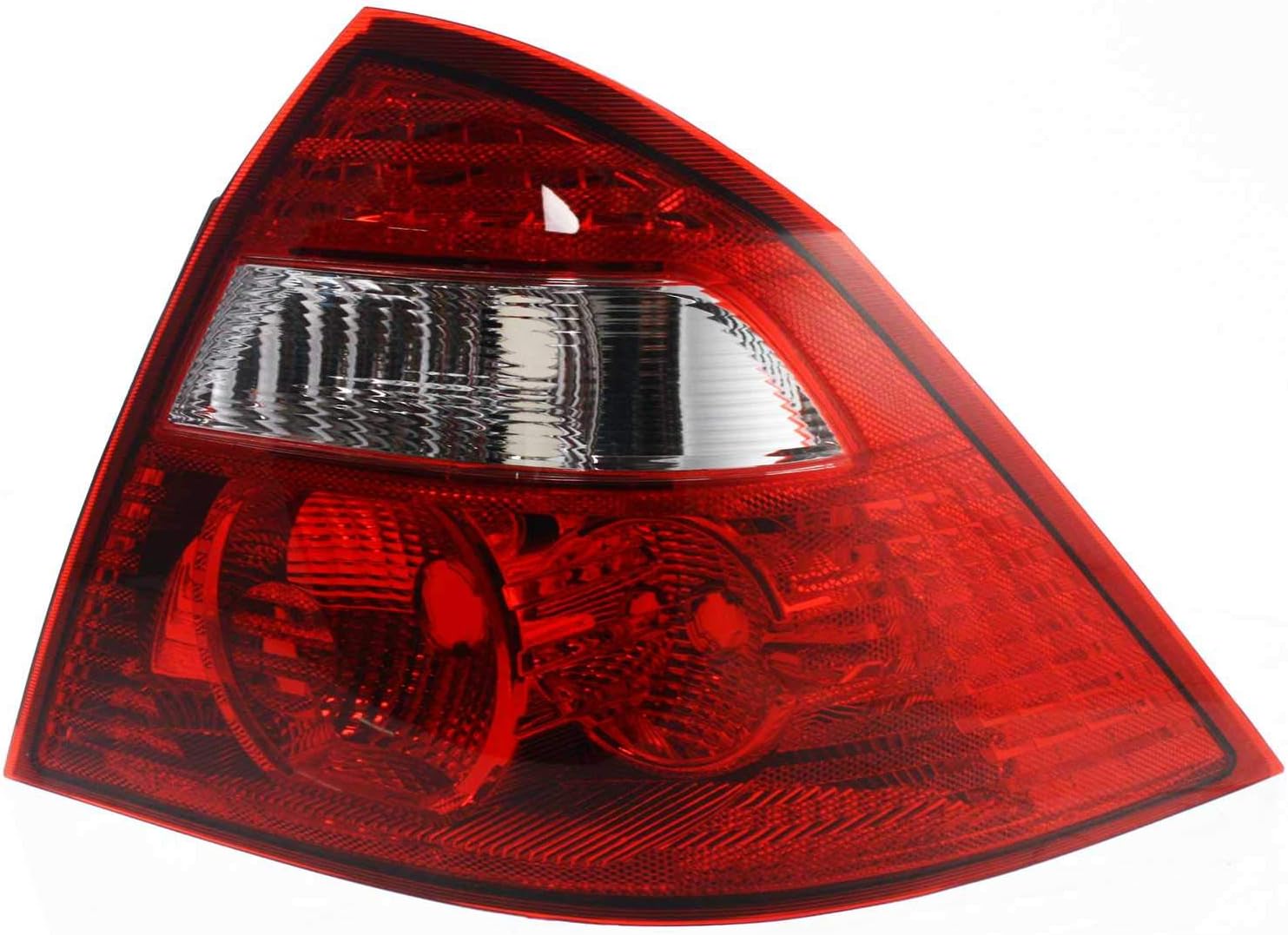 Evan-Fischer Tail Light Lens and Housing Compatible with 2005-2007 Ford Five Hundred Passenger Side