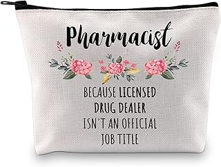 Pharmacist Gift Pharmacist Appreciation Gift Future Pharmacist Gift Cosmetic Bag Graduation Gift for Pharmacy Student (Official Job Title)