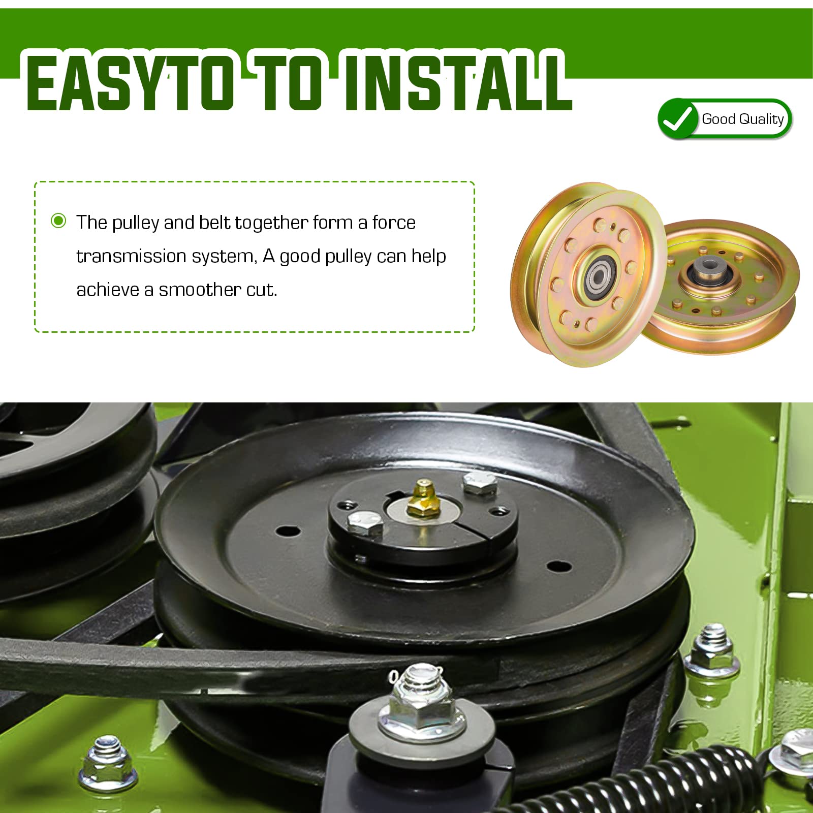 New Compatible With JD Genuine OEM Primary Mower Belt M169485 48" 54" Deck X 350 380 570 590 Free E-Book About Lawn Fits X350 X354 X380 X384 X390