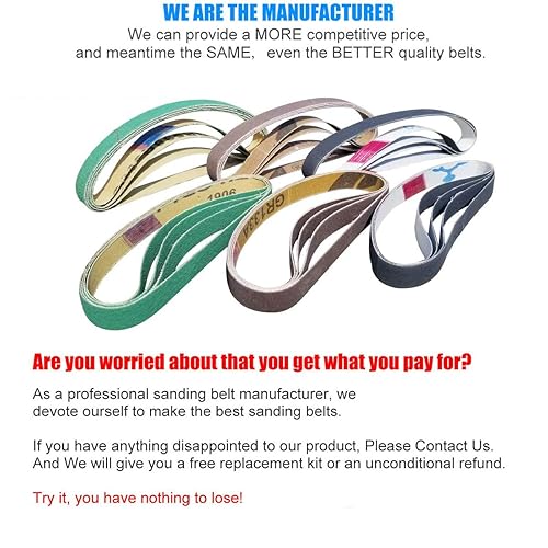 Miniatura 3 de Kit de 24 correas de repuesto de 1/2" x 12" para afilador de cuchillos y herramientas original Work Sharp y afilador de cuchillos combinado (WSKTS y