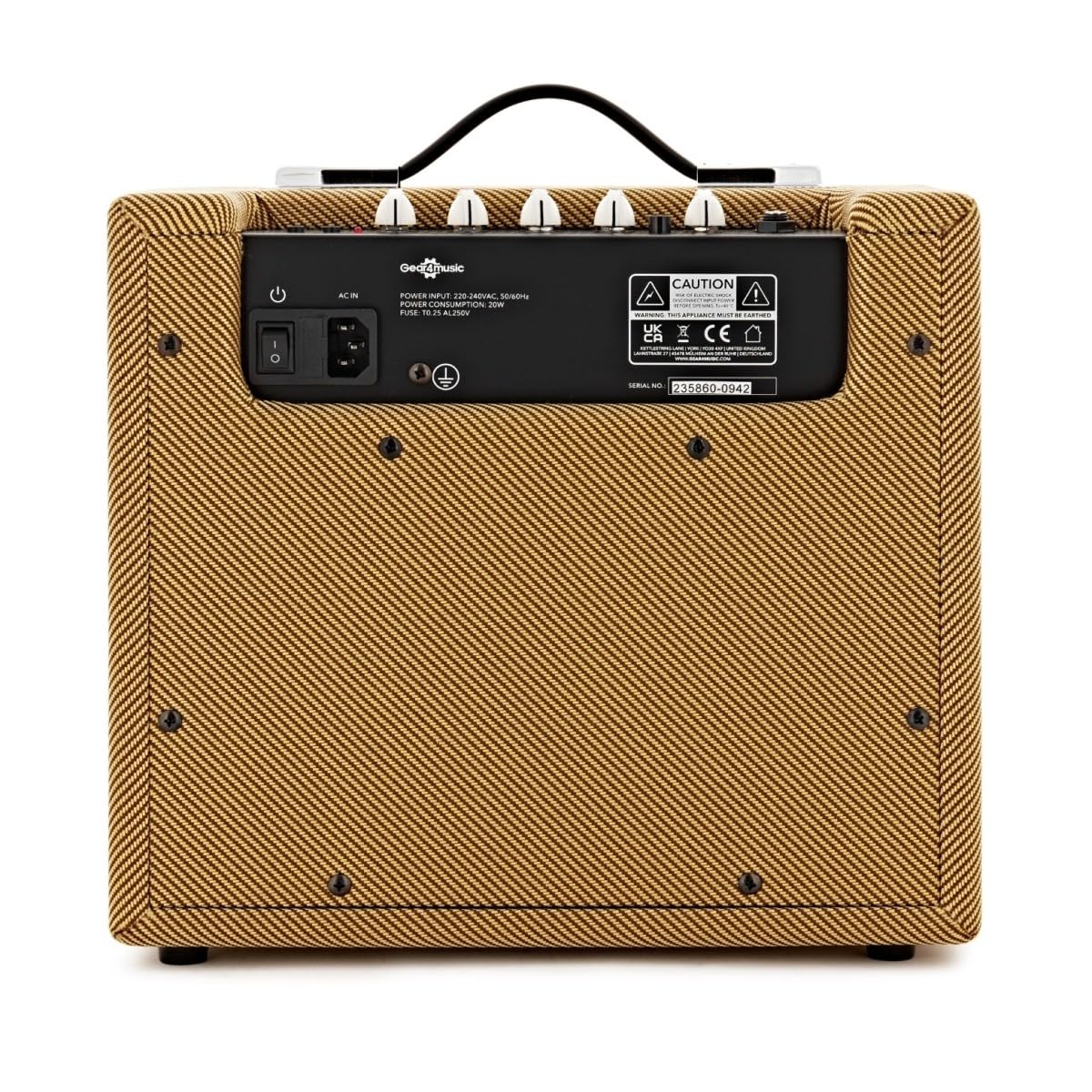15W Tweed Bass Combo Verstärker von Gear4music